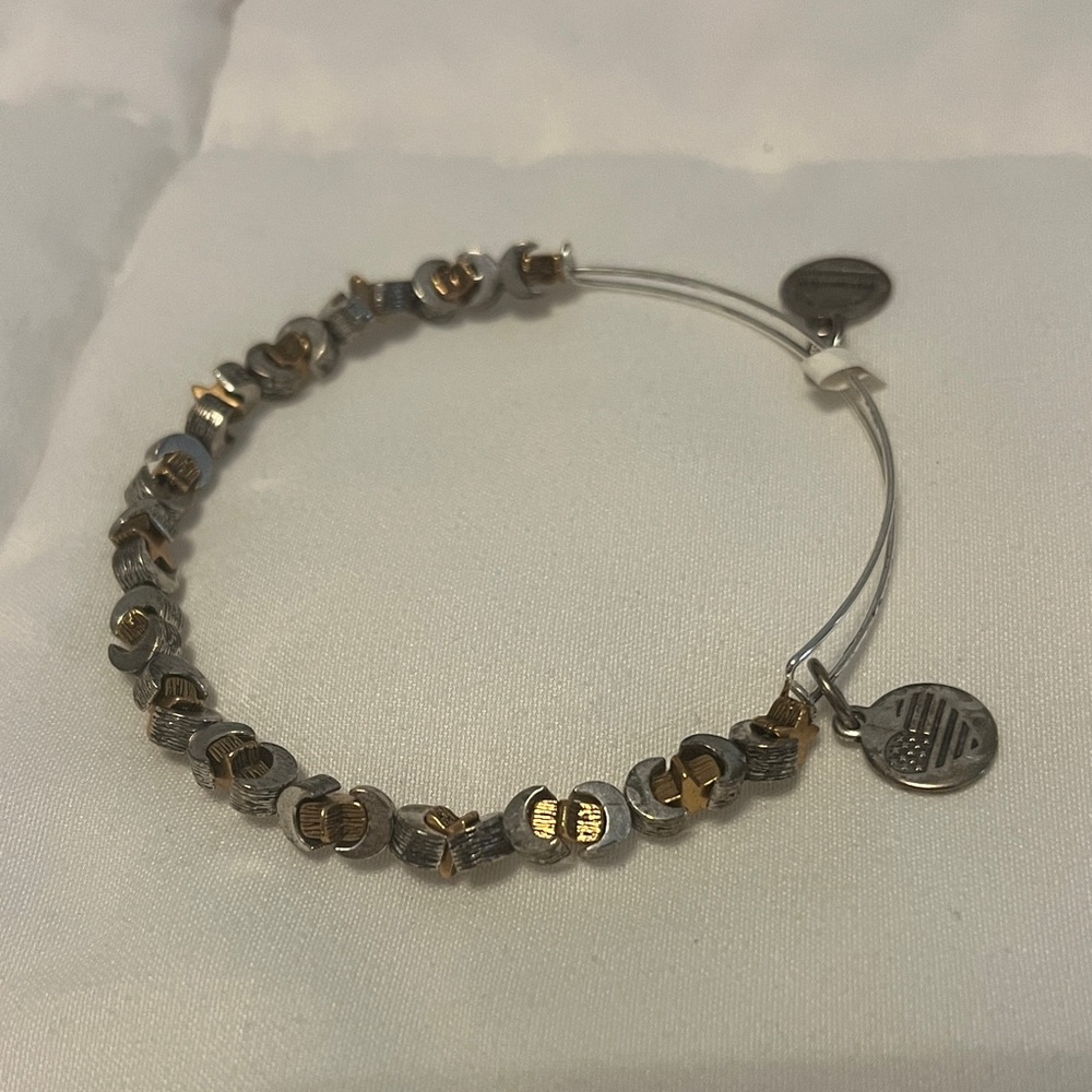 Alex and Ani Gold and Silver Charm Bracelet